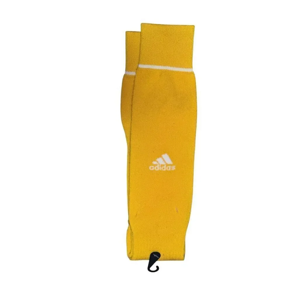 NEW WITHOUT TAGS Adidas Adult yellow/white Crew Cotton Cushion 5-Star Team Perfo
